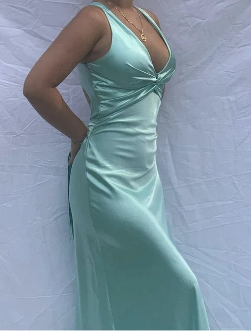 Luolandi Elegant Purple V Neck Halter Vintage Prom Dress Sexy Party Dress Yellow Evening Formal Dress